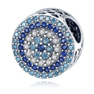925 Sterling Silver Blue Eye Charm